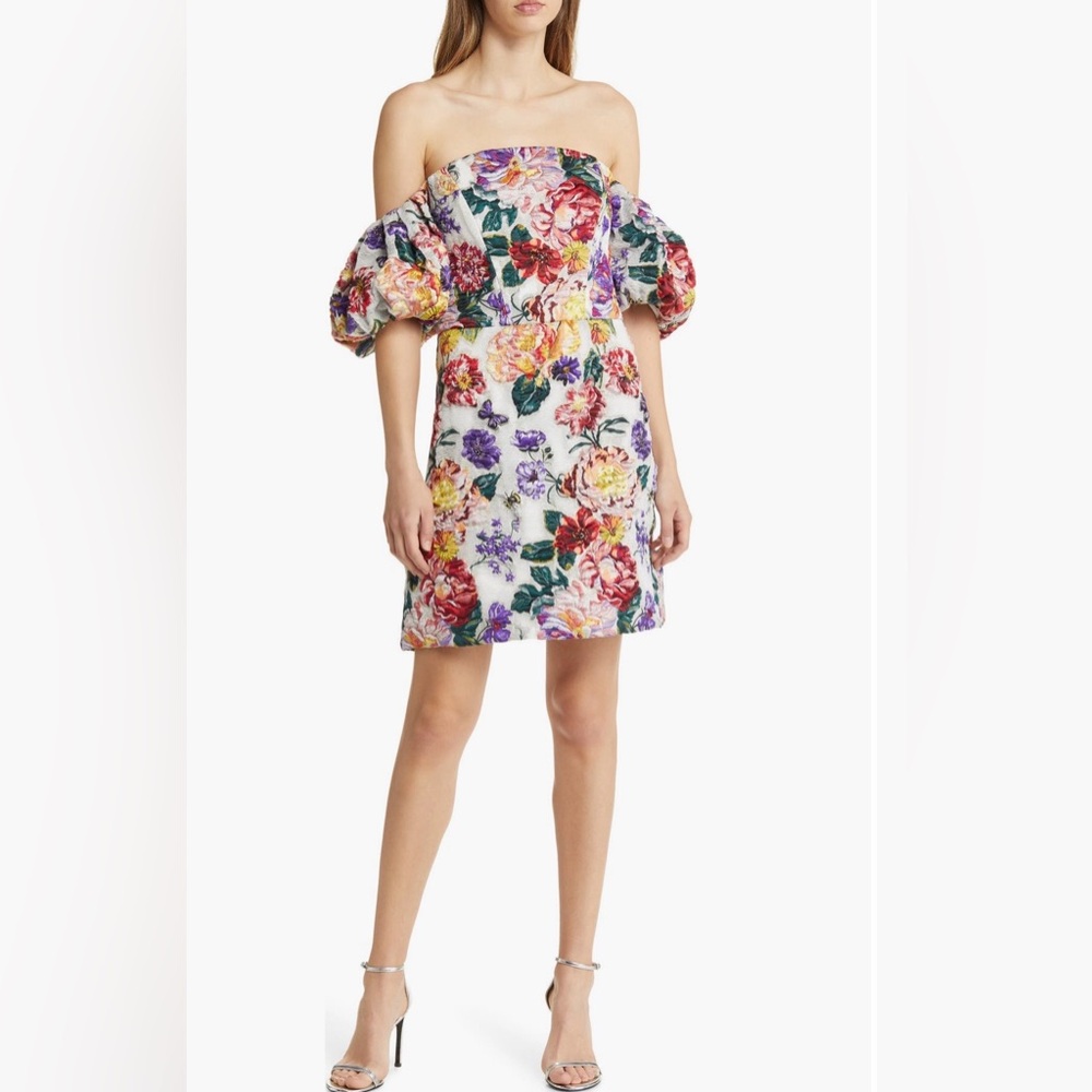 Floral Off-Shoulder Mini Dress
